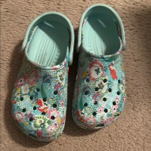 CROCS Blue Sandals with Perforated Design